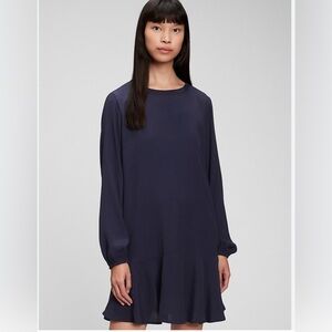 NWT GAP Flounce Hem Blue Dress Size XXL